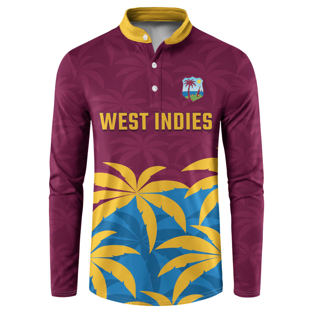Custom West Indies Cricket Button Sweatshirt The Maroons Calypso Heritage