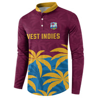 Custom West Indies Cricket Button Sweatshirt The Maroons Calypso Heritage