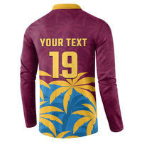 Custom West Indies Cricket Button Sweatshirt The Maroons Calypso Heritage