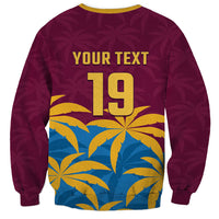Custom West Indies Cricket Sweatshirt The Maroons Calypso Heritage