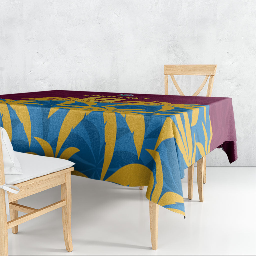 Custom West Indies Cricket Tablecloth The Maroons Calypso Heritage