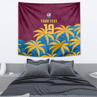 Custom West Indies Cricket Tapestry The Maroons Calypso Heritage