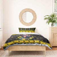 Flintshire Wales Christmas Bedding Set Welsh Red-billed Chough with Daffodil - Wonder Print Shop