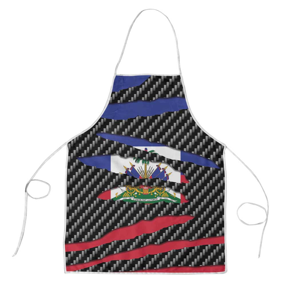 Haiti Beast Apron Ripped Flag Graphic - Wonder Print Shop