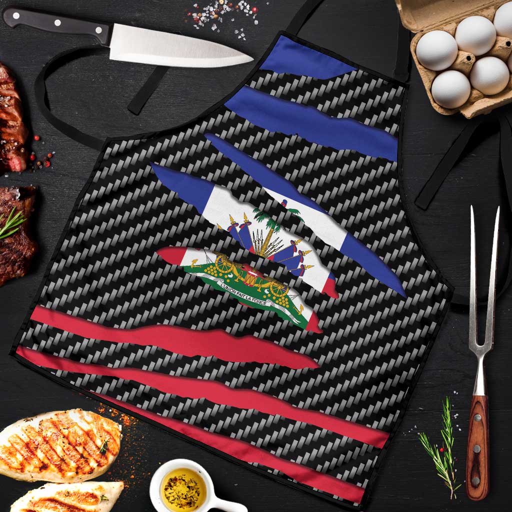 Haiti Beast Apron Ripped Flag Graphic - Wonder Print Shop