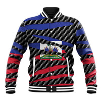 Haiti Beast Baseball Jacket Ripped Flag Graphic - Wonder Print Shop