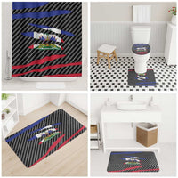 Haiti Beast Bathroom Set Ripped Flag Graphic - Wonder Print Shop