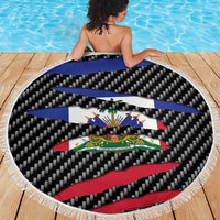 Haiti Beast Beach Blanket Ripped Flag Graphic - Wonder Print Shop