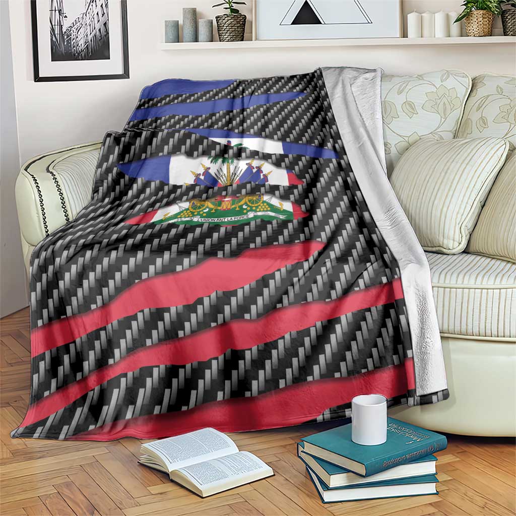Haiti Beast Blanket Ripped Flag Graphic - Wonder Print Shop