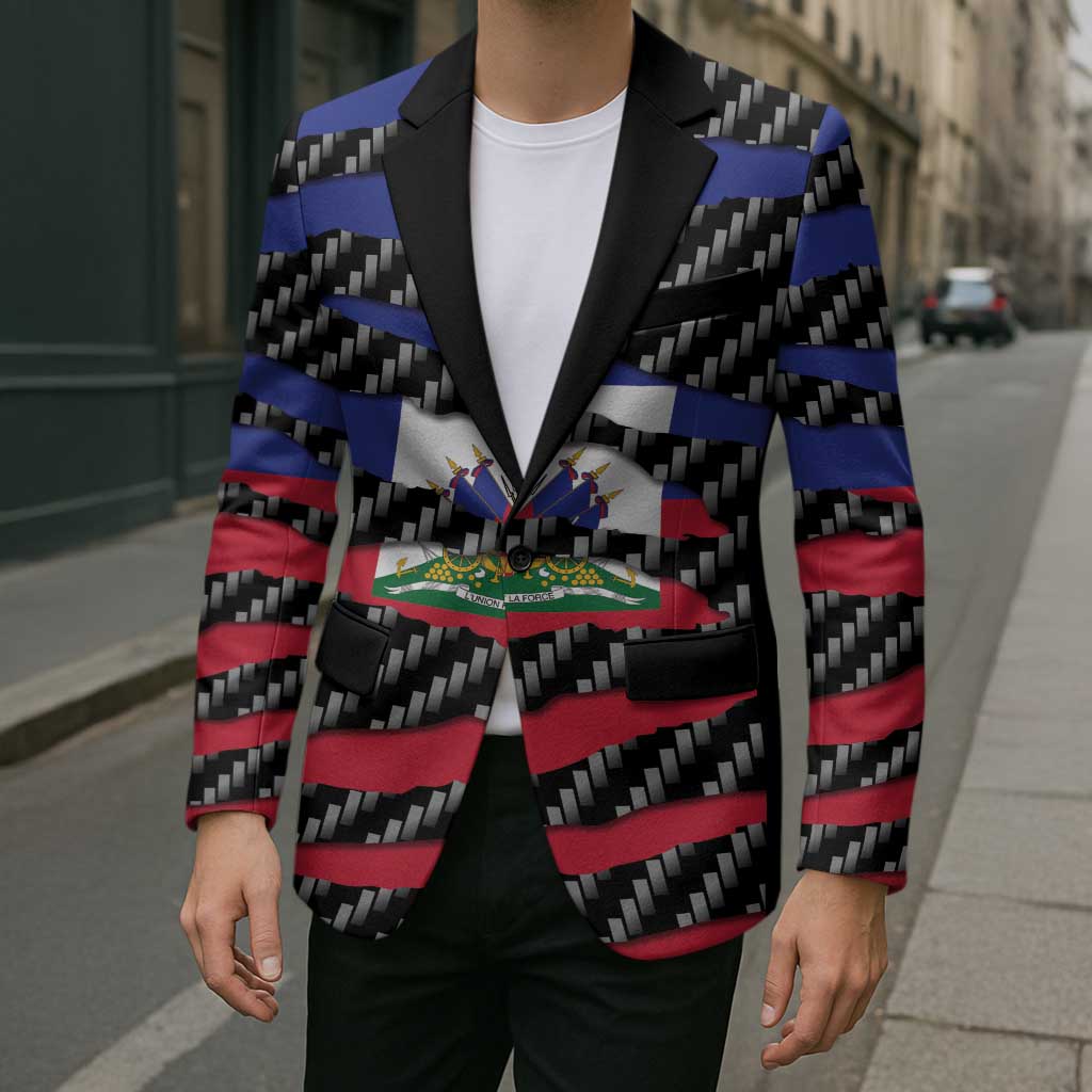 Haiti Beast Blazer Ripped Flag Graphic - Wonder Print Shop