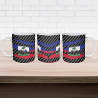 Haiti Beast Ceramic Mug Ripped Flag Graphic - Wonder Print Shop