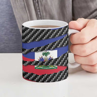 Haiti Beast Ceramic Mug Ripped Flag Graphic - Wonder Print Shop