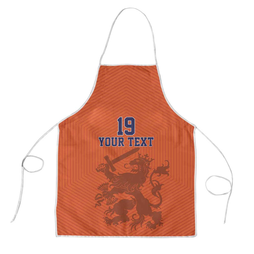 Custom World Football 2026 Netherlands Apron Holland Oranje Dutch Lion - Wonder Print Shop