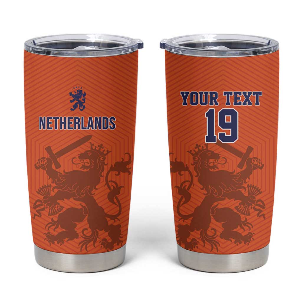 Custom World Football 2026 Netherlands Tumbler Cup Holland Oranje Dutch Lion - Wonder Print Shop