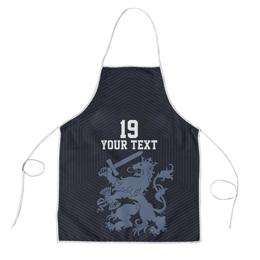 Custom World Football 2026 Netherlands Apron Holland Navy Dutch Lion - Wonder Print Shop