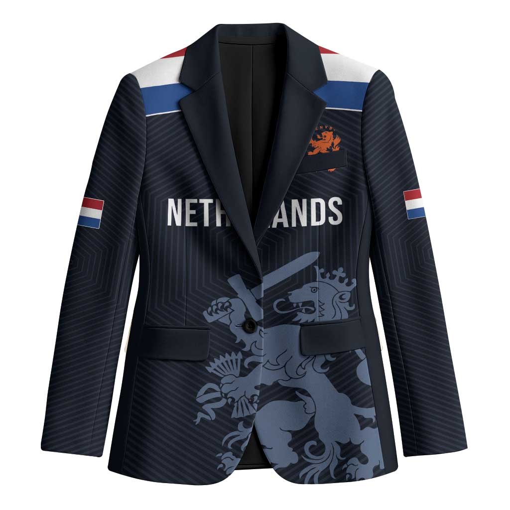 Custom World Football 2026 Netherlands Blazer Holland Navy Dutch Lion - Wonder Print Shop