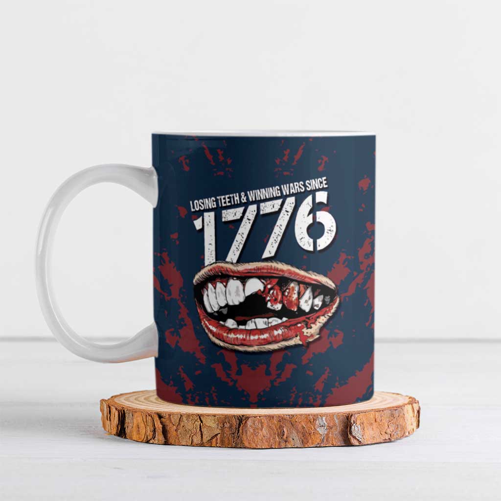 USA Ice Hockey Ceramic Mug Losing Teeth and Winning Wars Since 1776