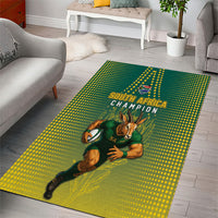 South Africa Rugby Area Rug Go Springboks Mascot Champion