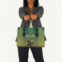 South Africa Rugby Leather Bag Go Springboks Mascot Champion