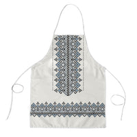 Ukraine Vyshyvanka Inspired Apron Ukrainian Trident Folk Embroidery Motif Pattern