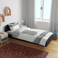Ukraine Vyshyvanka Inspired Bedding Set Ukrainian Trident Folk Embroidery Motif Pattern