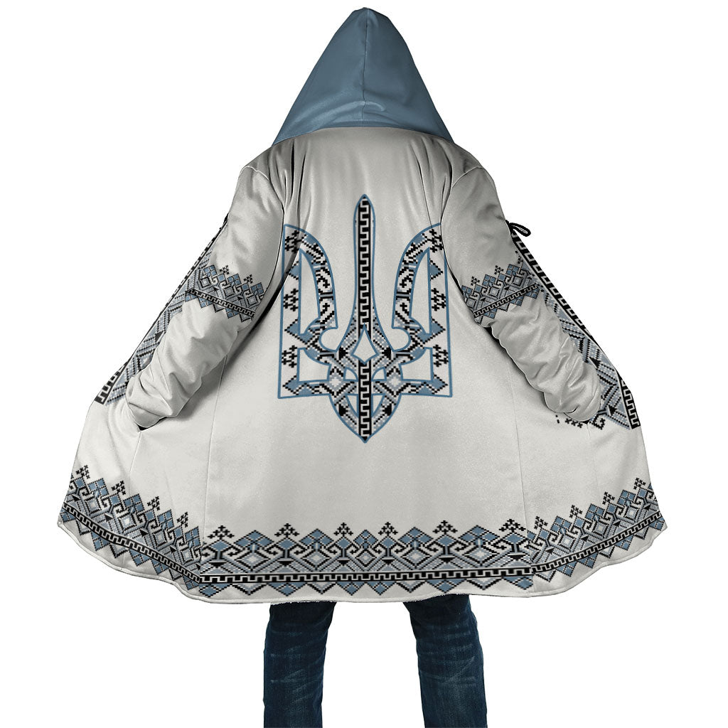 Ukraine Vyshyvanka Inspired Cloak Ukrainian Trident Folk Embroidery Motif Pattern