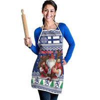 Funny Finland Christmas Apron Hauskaa Joulua Joulupukki - Wonder Print Shop