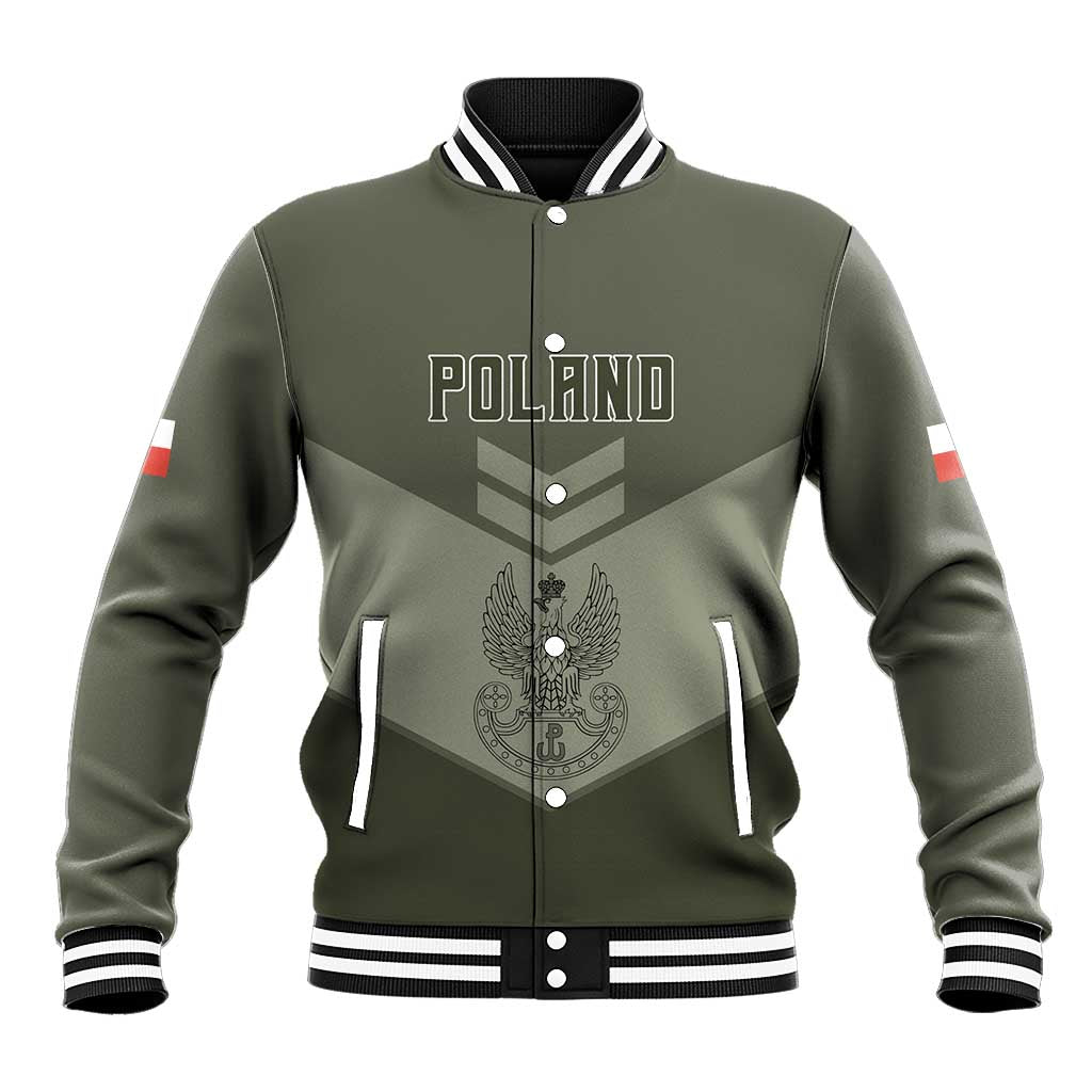 Personalized Poland Home Army Baseball Jacket Armia Krajowa Military Eagle Chevron Design