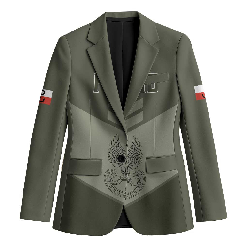 Personalized Poland Home Army Blazer Armia Krajowa Military Eagle Chevron Design