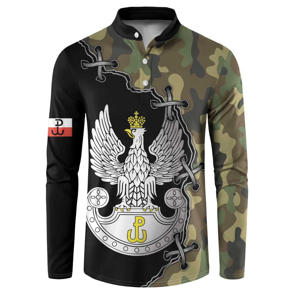 Poland Home Army Button Sweatshirt Armia Krajowa Military Eagle
