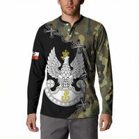 Poland Home Army Button Sweatshirt Armia Krajowa Military Eagle