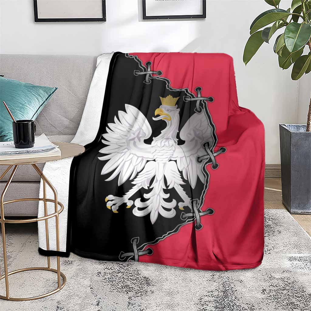 Poland White Eagle Blanket Polish National Coat of Arms Design