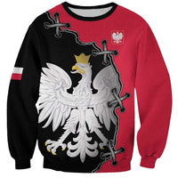Poland White Eagle Sweatshirt Polish National Coat of Arms Design