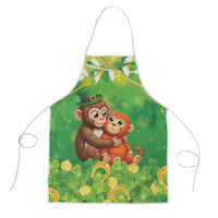 Punch The Monkey St Patrick’s Day Apron Lucky Baby Monkey