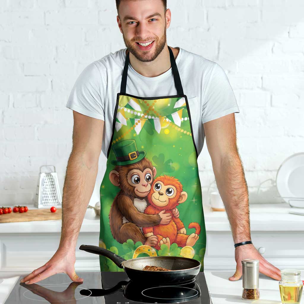 Punch The Monkey St Patrick’s Day Apron Lucky Baby Monkey