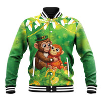 Punch The Monkey St Patrick’s Day Baseball Jacket Lucky Baby Monkey