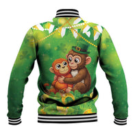 Punch The Monkey St Patrick’s Day Baseball Jacket Lucky Baby Monkey