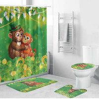 Punch The Monkey St Patrick’s Day Bathroom Set Lucky Baby Monkey
