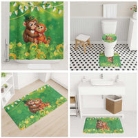 Punch The Monkey St Patrick’s Day Bathroom Set Lucky Baby Monkey