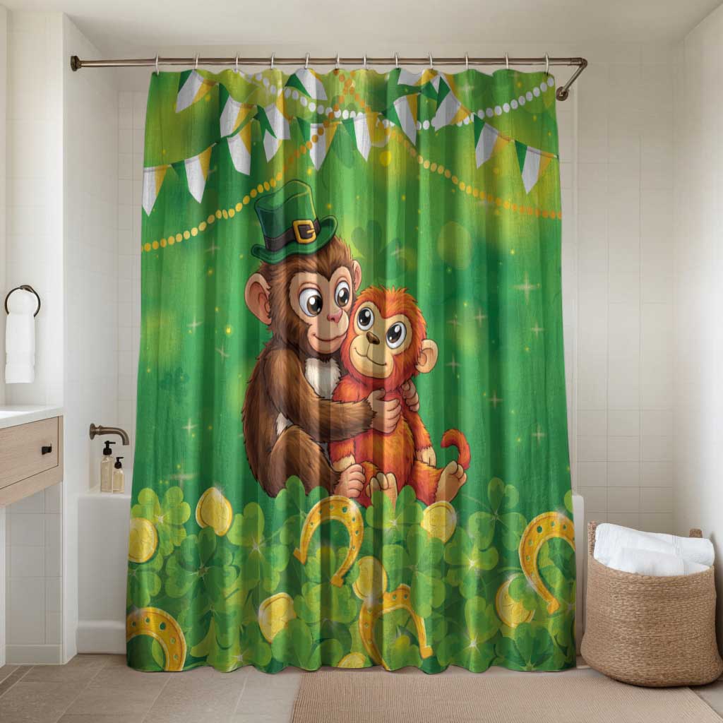 Punch The Monkey St Patrick’s Day Bathroom Set Lucky Baby Monkey