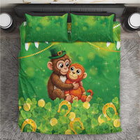 Punch The Monkey St Patrick’s Day Bedding Set Lucky Baby Monkey