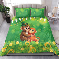 Punch The Monkey St Patrick’s Day Bedding Set Lucky Baby Monkey