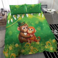 Punch The Monkey St Patrick’s Day Bedding Set Lucky Baby Monkey