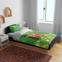 Punch The Monkey St Patrick’s Day Bedding Set Lucky Baby Monkey