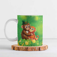 Punch The Monkey St Patrick’s Day Ceramic Mug Lucky Baby Monkey