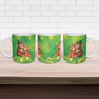 Punch The Monkey St Patrick’s Day Ceramic Mug Lucky Baby Monkey