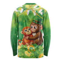 Punch The Monkey St Patrick’s Day Long Sleeve Shirt Lucky Baby Monkey