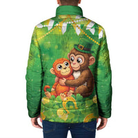 Punch The Monkey St Patrick’s Day Padded Jacket Lucky Baby Monkey