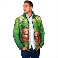 Punch The Monkey St Patrick’s Day Padded Jacket Lucky Baby Monkey