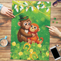 Punch The Monkey St Patrick’s Day Puzzle Lucky Baby Monkey